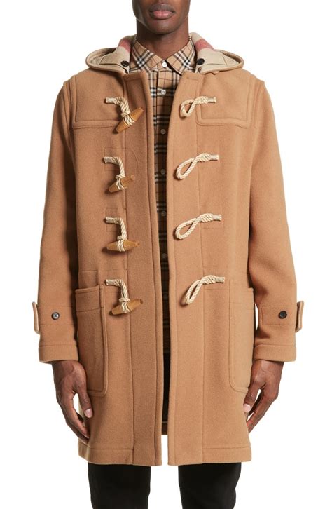 duffle coat burberry|burberry wool cashmere tailored coat.